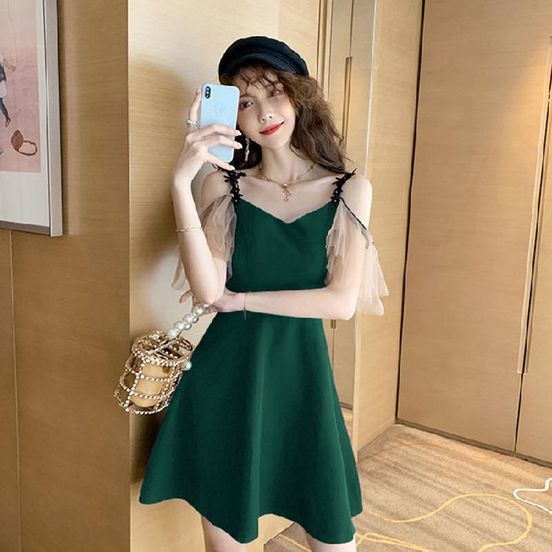Black Suspender Skirt Female Summer Sexy Strapless Waist Waist Slimming Light Mature Dress A-line Skirt Sexy and Cute