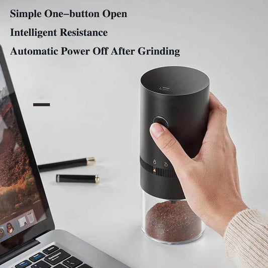Electric Coffee Beans Grinder Home Small Crusher Charging Portable Automatic Grinding Machine Coffee Bean Mill