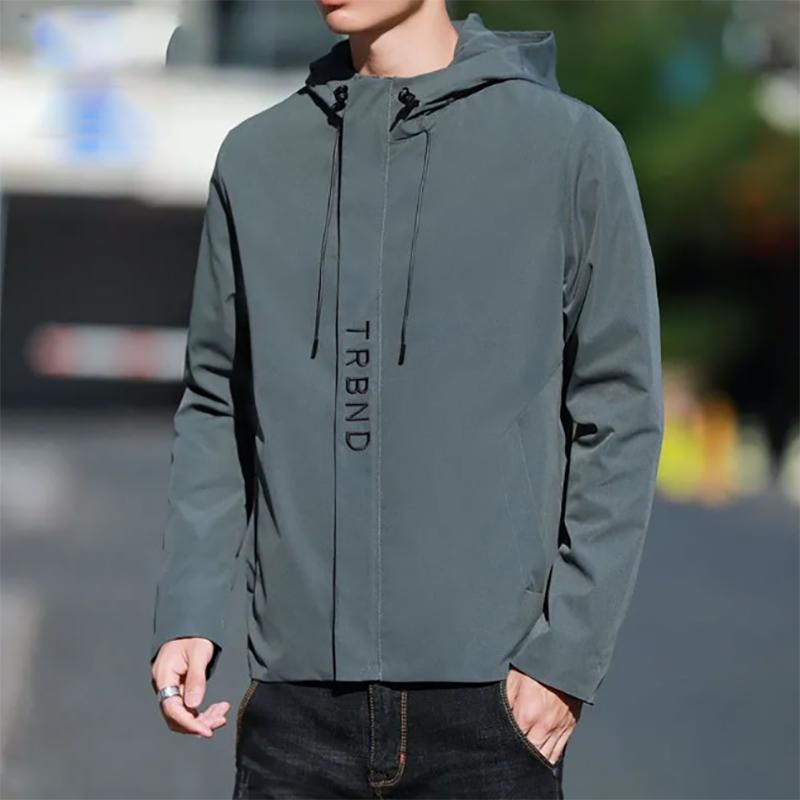 Men's Thick Jacket Large Size Casual Handsome Embroidery Korean Version of The Trend of All-match Youth Jacket Men