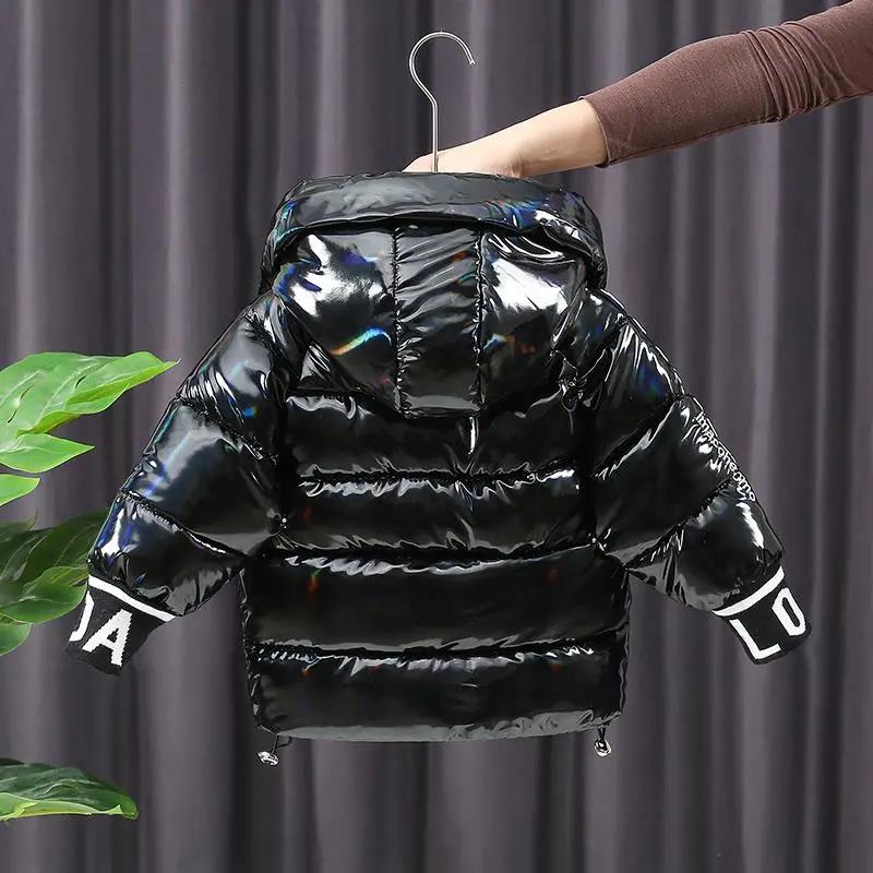 Boy's Cotton-padded Jacket Winter Children's Down Jacket Children's Baby Plus Velvet, Thickened Western Style Leather Padded Jackets