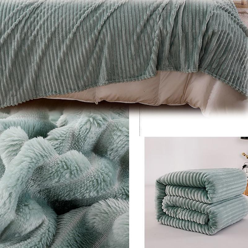 Milk Velvet Flannel Blanket Warm Napping Leisure Blanket Towel Blanket Single Double Summer Thin Blanket