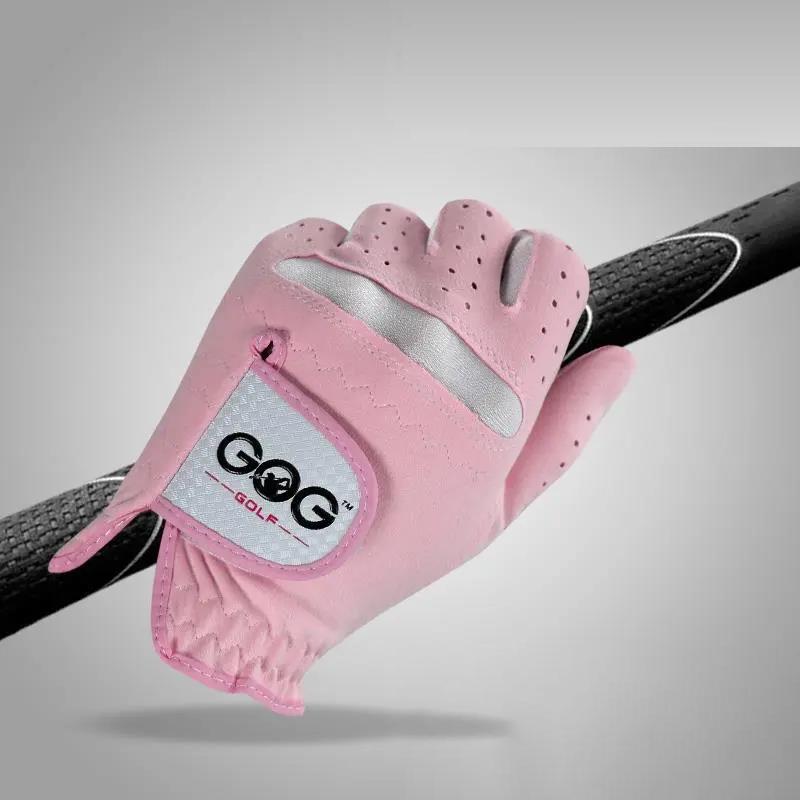 Golf Gloves Imported Super Slim Cloth Suede Breathable Wear-resistant Ladies Two-handed Sports Gloves
