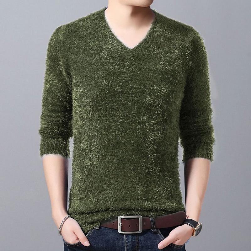 Men's Knitted Sweater 2019 Autumn Winter Casual O-Neck Mens Sweaters Pullovers Pull Homme Clothes