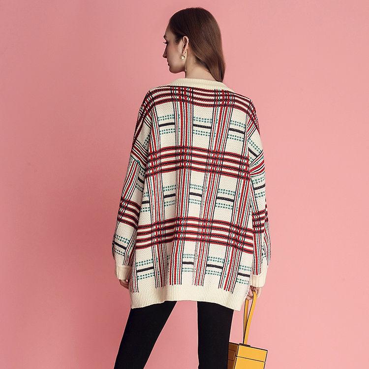 Long sleeve sweater Winter Round neck sweater Large size Christmas clothing Sweater Woman Loose