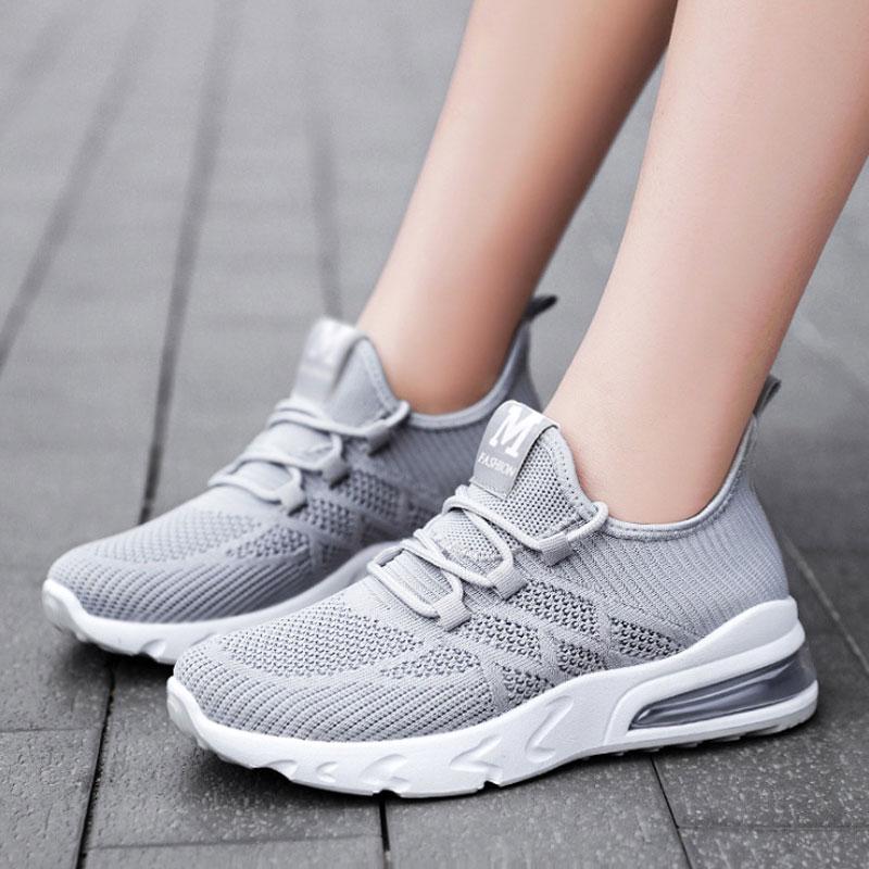 Women's Sneakers Summer Mesh Light Chunky Trainers Lace Up Female Platform Designer Sneakers Women Sport Running Shoes