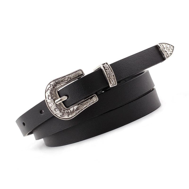 Waist Belt Fashion Women Waist Pin Buckle Belt Waistband Metal Round Ring Circle