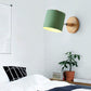 Wooden wall lamp bedside wall lamp wall sconce modern steering head wall light for bedroom