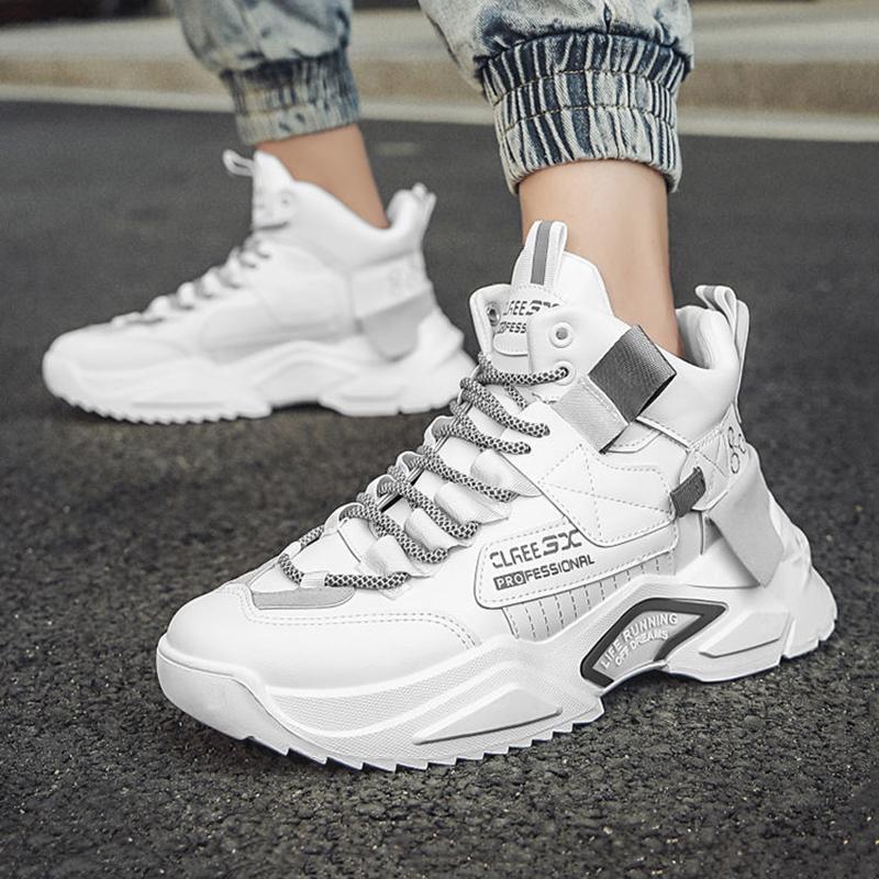 Summer Men's Height-increasing Shoes Trendy High Top Men's Tennis Shoes All-match Sports and Leisure Student Basketball Shoes