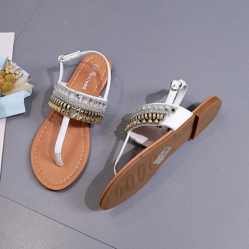 2020 Summer Korean Version of The Flip-flop Sandals Female Flat Bottom Student Casual Fashion Sexy Beach Shoes Fairy Slip