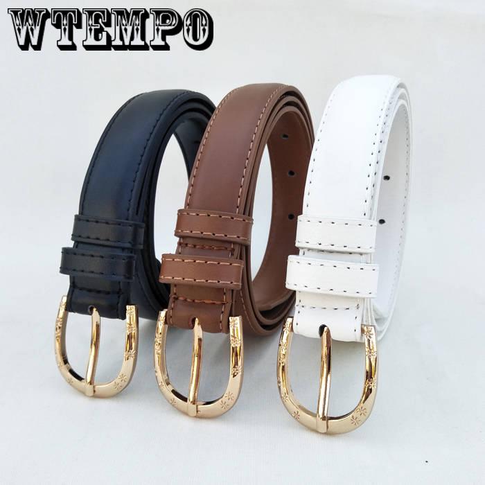Belt female student simple wild pin buckle belt dress decorative thin belt women's jeans belt