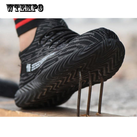 Good Anti-smashing shoes stab-resistant shoes wear-resistant head layer steel shoes safety shoes