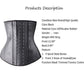 Mens Latex Waist Trainer Strong Hooks Workout Shapewear Tummy Control Thermal