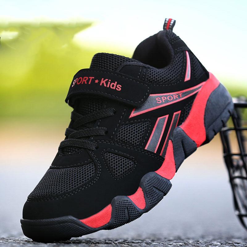 Boys' Sports Shoes for 4-15 Years Old Spring and Autumn Mesh Breathable Non-slip Shoes Children's Casual Shoes Lightweight Student Travel Shoes