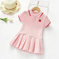 Summer Baby Girls Casual Clothes Dress Cherry Print Short Sleeve Dress Kids Toddler Pageant Dresses