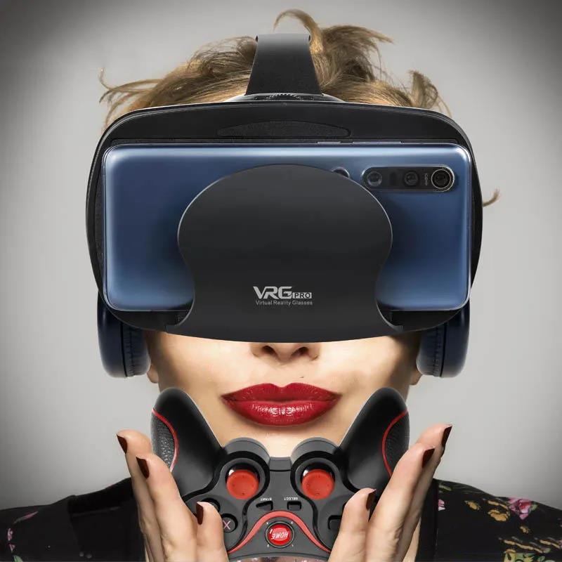 VR Glasses Virtual Reality Comes with Headset New 3D Movie Mobile Phone Somatosensory Game
