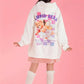 Spring and Autumn Long Sleeve Hooded Printed Sweater Girl Student Couple Loose Large Size Jacket