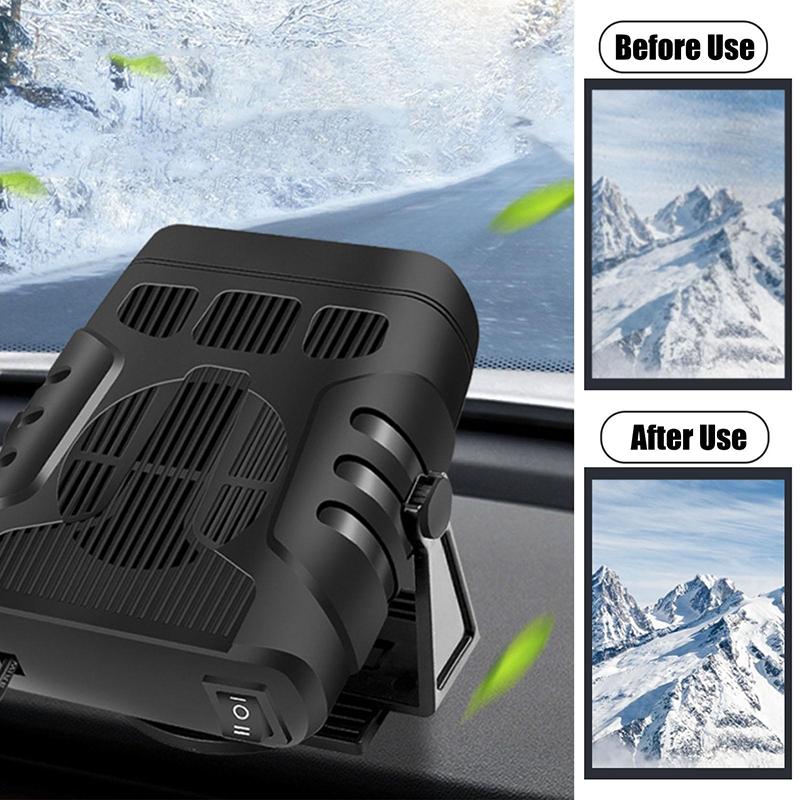 200W Car Electric Heater Clothes Dryer Portable Air Purifier Windshield Defroster Heater for Car Truck RV SUV