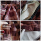 A-line Pleated Skirt Womens High Waist Streetwear Cotton Plaid Skirts Dancing Short Skirts