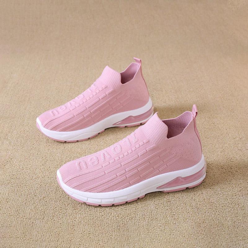 Spring Summer Women Sneakers Breathable Mesh Light Flat Loafers Casual Shoes Women Outdoor Walking Shoes Plus Size