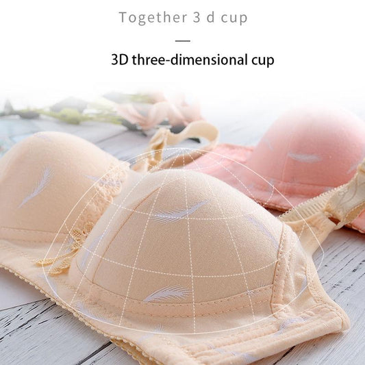 Non-marking Underwear Sports Vest Gathers Comfortably Breathable Anti-sagging Bra No Steel Ring Bra Beautiful Pattern Sexy and Cute