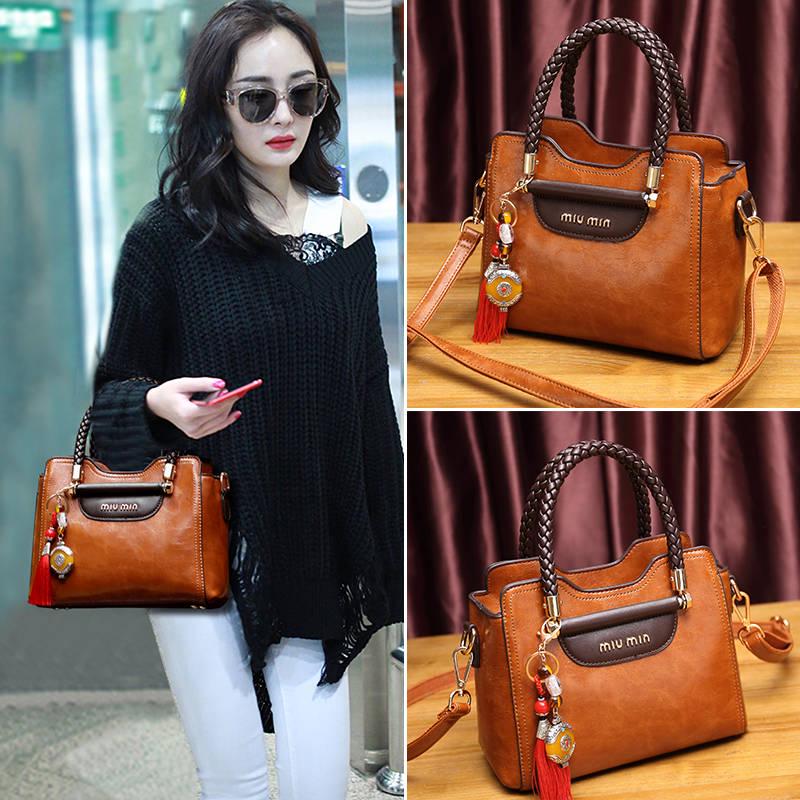 Leather Retro Women's Bag Vintage Women Shoulder Bag Crossbody Bag Messenger Handbag