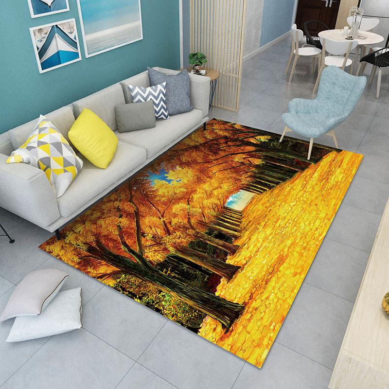3D Living Room Sofa Floor Mat Carpet Bedroom Full Bed Bedside Crawling Mat Coffee Table Door Mat