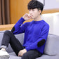 Knitted Man Sweater Fashion Men Casual Autumn Mens Sweaters Fake Shirt Collar Warm Winter Pull Homme