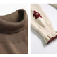 Turtleneck Sweet Jacquard Sweater Women's Autumn and Winter Base Long-sleeved Sweater