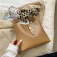 Crossbody Bags Portable PU Leather Wide Strap Shoulder Bags Casual Female Multi-Layer Large Capacity 3 Colors