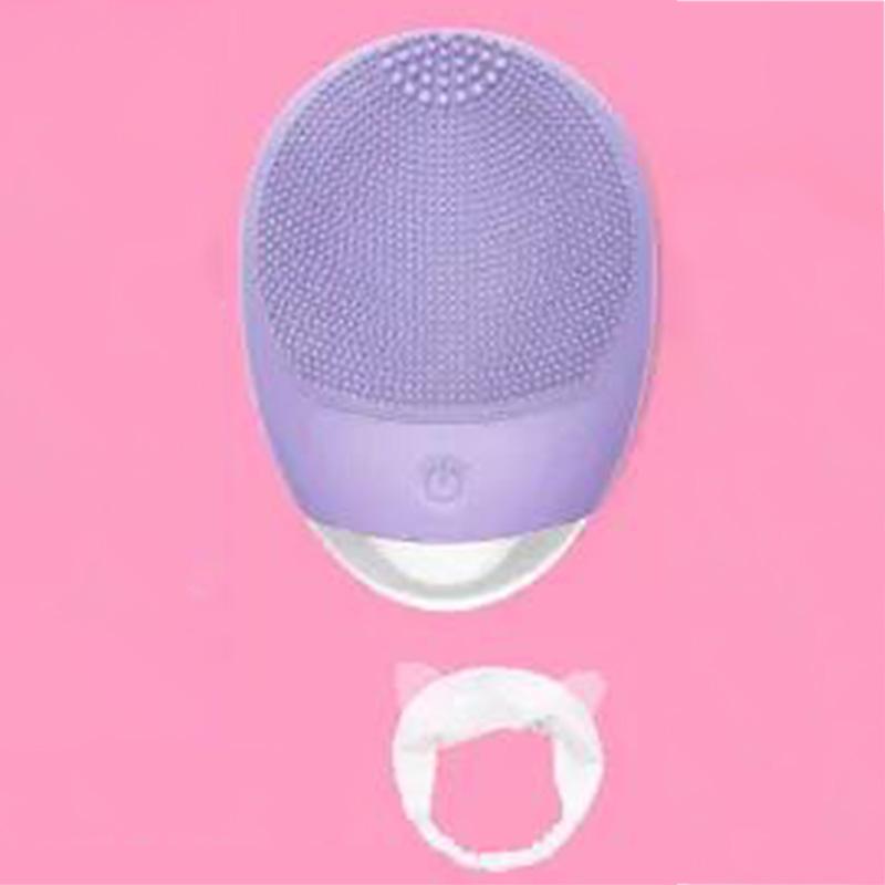 Electric Silicone Facial Cleanser Beauty Deep Cleansing Skin Rejuvenation Absorbing Blackheads Acne Artifact Facial Washing Brush Charging