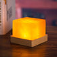 Himalayan Crystal Salt Table Lamp Mini Led Wooden Night Light Usb Desk Lamp Creative Bedside Lamp
