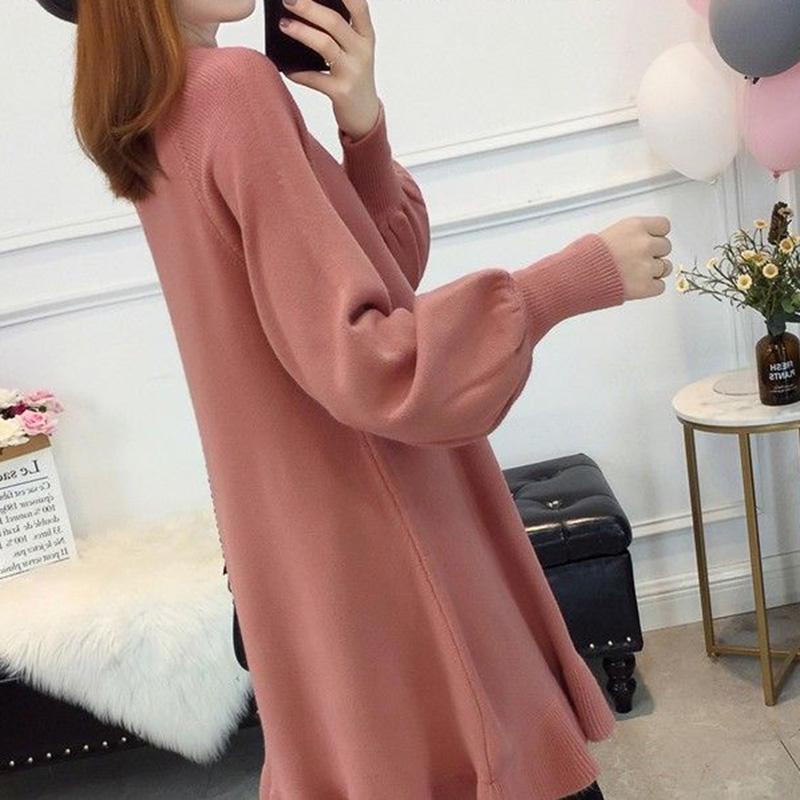 Maternity Sweater Set Autumn and Winter Models 2020 New Loose Outer Dress Korean Version of Maternity Clothes Autumn Top