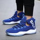 Basketball shoes men's breathable high-top sneakers men's wild casual flying woven mesh sneakers
