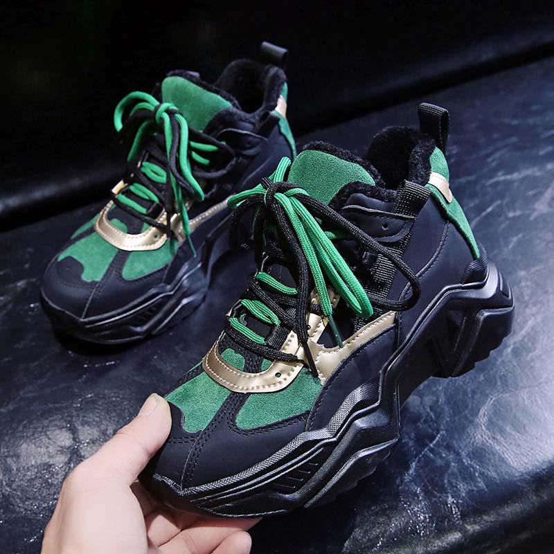 Daddy shoes female sports shoes ins female wild thick-soled shoes female students Korean version