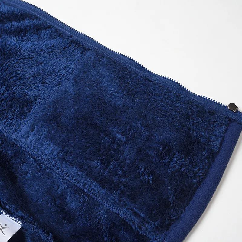 Middle-aged and Elderly Men's Jacket Autumn and Winter Plus Velvet Thick Cotton Coat Warm Fleece Jacket