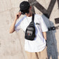 Chest Bag Men Black Large Capacity Multi-pocket USB Mouth Messenger Bag Outdoor Sports Shoulder Bag