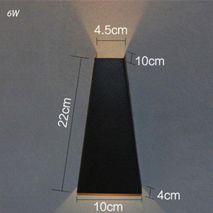 Nordic Led Wall Lamp Aluminum Outdoor Indoor White Black Stairs Bedroom Bedside Bathroom wall Light
