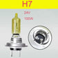 Car Bulb High Beam and Low Beam H4 Far Near One H7 Fog Lamp H3 H1 Super Bright 100W Hernia Halogen Lamp Original Car Brightening Golden Light 12V24V