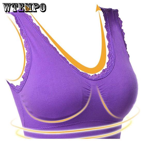 Cross Strap Back Women Sports Bra Professional Quick Dry Padded Fitness Running Gym Vest Tops
