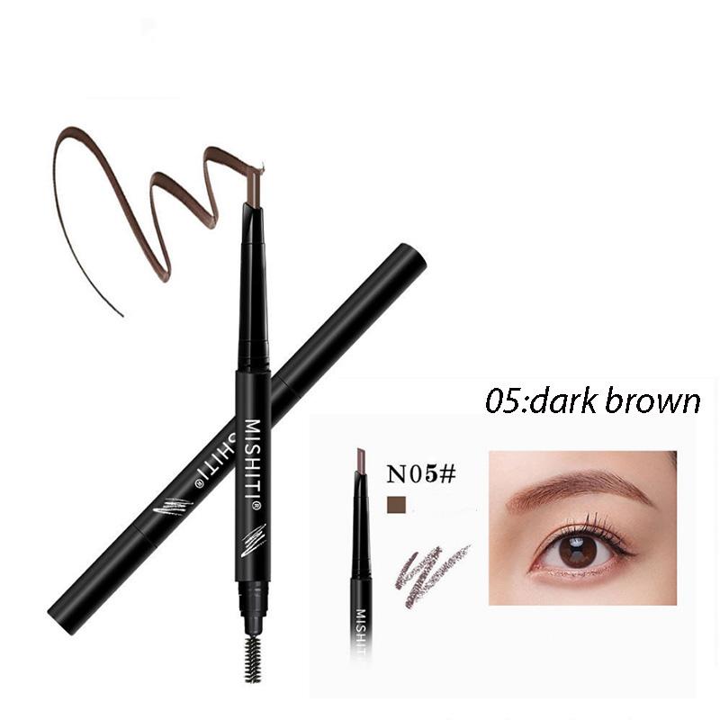 Multi-color Double-headed Eyebrow Pencil Novice with Waterproof and Sweat-proof Thin Head Long-lasting Non-smudge Natural Eyebrows