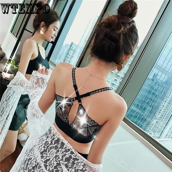 Women Sport Paded Bra Fitness Top Letters Yoga Bra Black White Running Yoga Gym Fitness Crop Top