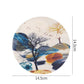 4pc PVC Rubber Coaster Anti-scalding Table Mat Kitchen Pot Mat Round Bowl Mat Dish Mat Non-slip