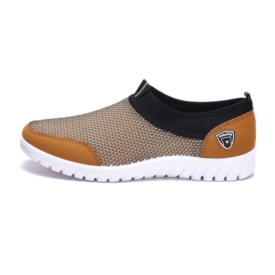 Summer Mesh Shoe Sneakers for Men Shoes Breathable Men's Casual Shoes Slip-On Male Shoes Loafers Casual Walking 38-48