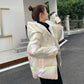Cotton Padded Clothes Women's New Bright Leather Cotton Padded Clothes Women's Short Wash Free Bread Clothes Loose Winter Cotton Padded Jacket