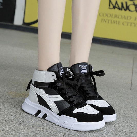 Hip-hop High-top Running Sports Shoes Female Students Korean Version of Wild Fashion Casual Shoes