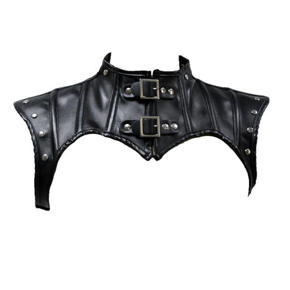 Beonlema PU Leather Halter Korset Underbust Steampunk Gothic Sexy Lace Up Corsets Top Bustier Brown
