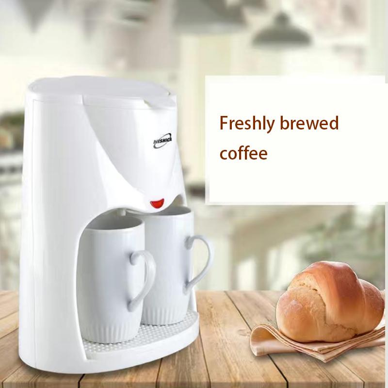 Coffee Machine Home Office Portable Brew Tea Coffee Maker Automatic Dripping Coffee Machine with Ceramic Coffee Cup