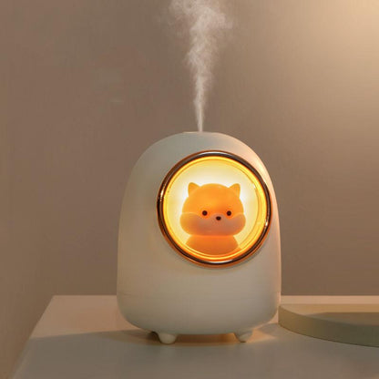 Humidifier Cute Pet Space Capsule Usb Charging Night Light Home Office Dormitory Wireless Mini Mute