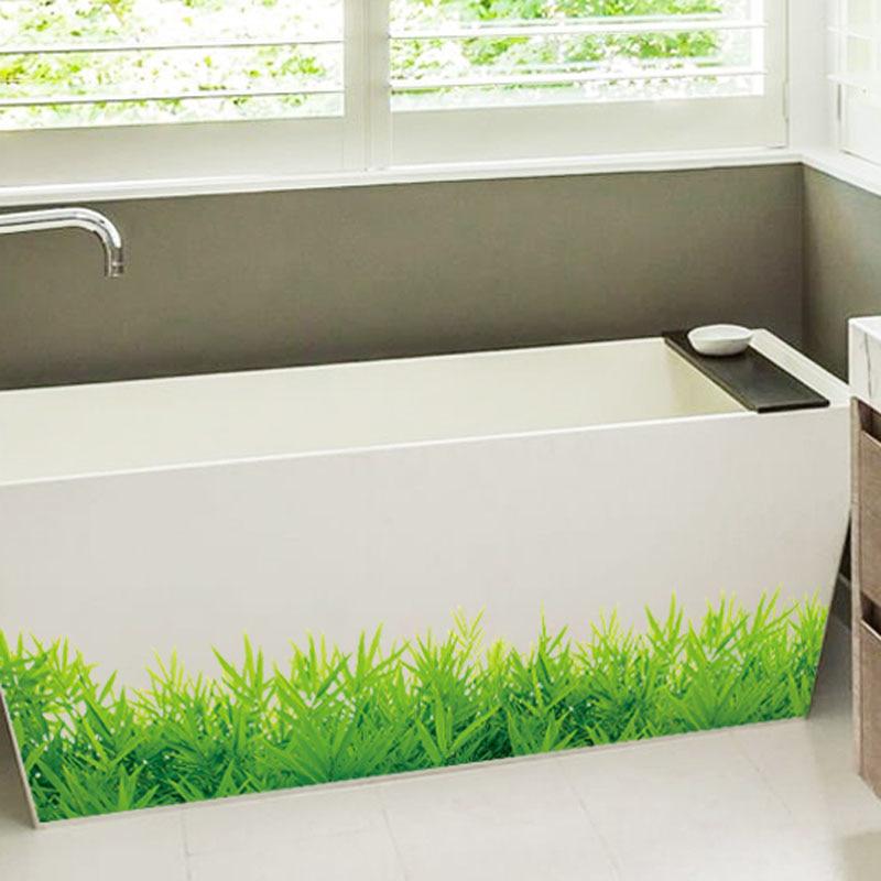 [Wall sticker] Green meadow wall stickers living rooms bedroom window bathroom art decals murals hom