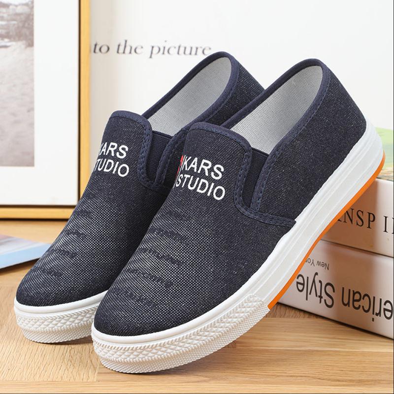 Spring and Summer Schoolgirl Canvas Shoes Korean Style Old Beijing Cloth Shoes Non-slip Tendon Bottom Low-top Flat Shoes
